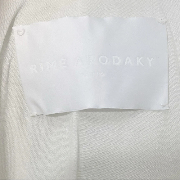 NWT RIME ARODAKY Mar ruffle bead-embellished tulle silk-organza dress Size Small - Picture 7 of 16